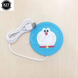 USB Warmer Gadget Cartoon Silicone thin Cup-Pad Coffee Tea Drink usb Heater Tray Mug Pad nice Gift
