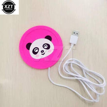 Load image into Gallery viewer, USB Warmer Gadget Cartoon Silicone thin Cup-Pad Coffee Tea Drink usb Heater Tray Mug Pad nice Gift