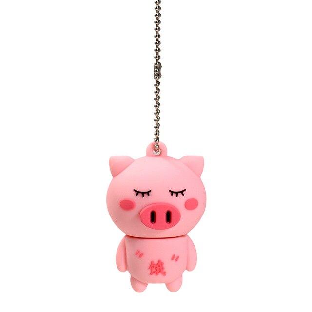JASTER Cute pink pig USB flash drive Creative gifts U pendrive 4GB 8GB 16GB 32GB 64GB 128GB memory U disk bulk gift/gadget